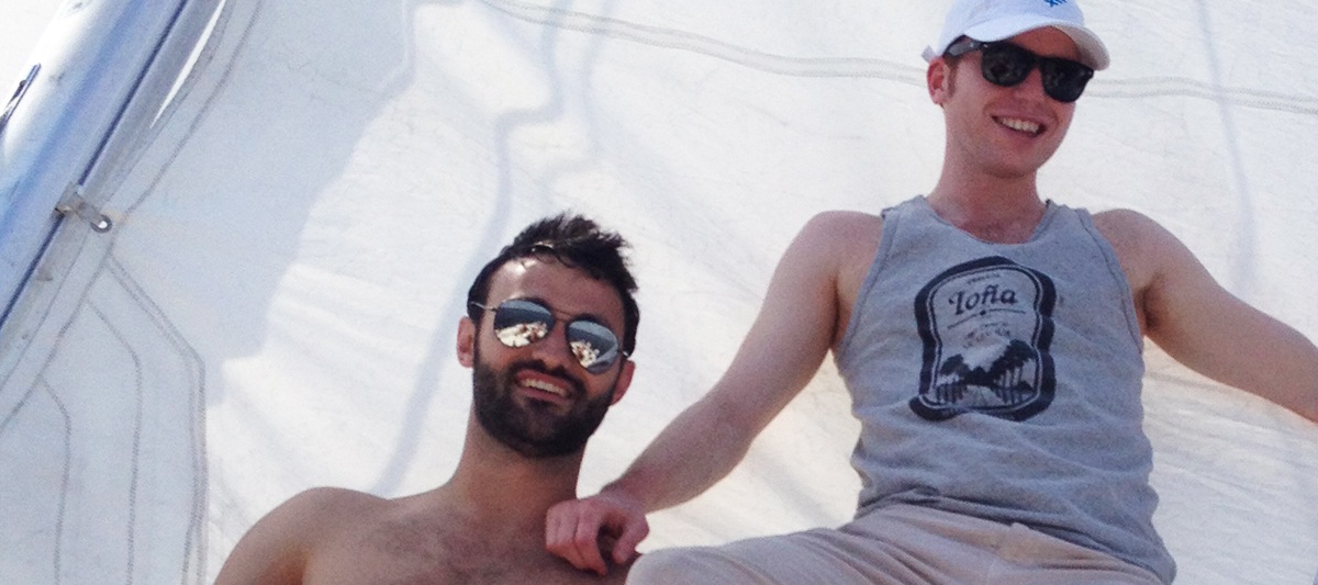 Thursday founders Nolan Walsh and Connor Wilson in 2014