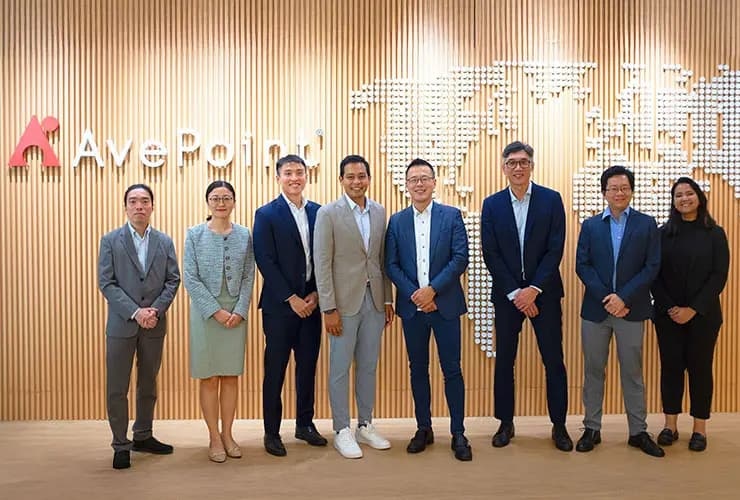 AvePoint R&D and AI Lab team members in the Singapore office