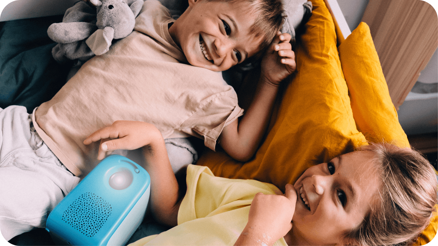 The Tikino projector in a child's room setting