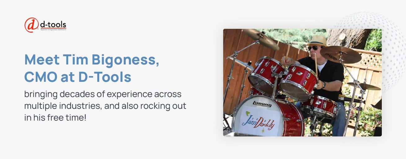 Tim Bigoness playing a red JamDaddy drum kit outdoors