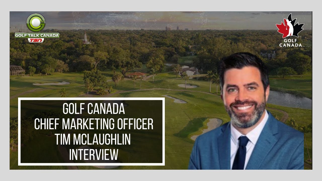 Tim McLaughlin pictured for a Golf Talk Canada interview