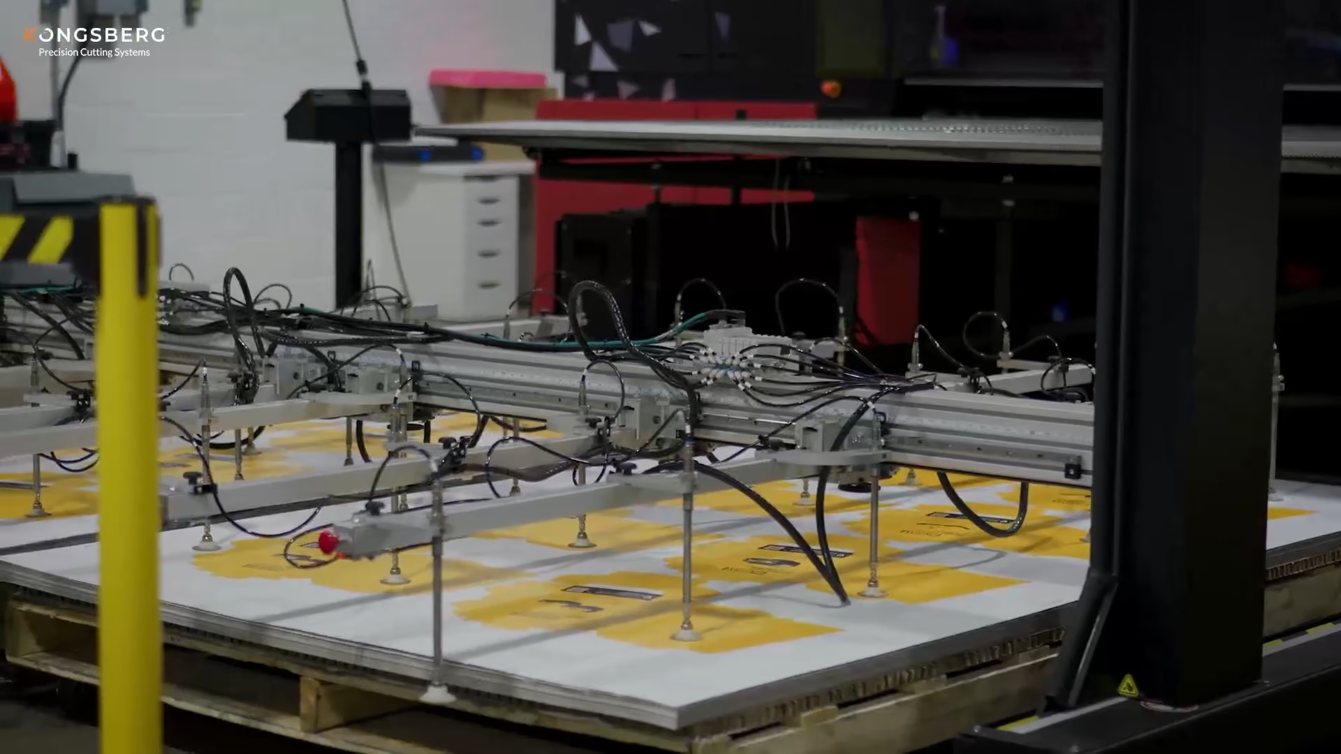 Automated equipment handling printed sheets at Godin Productions