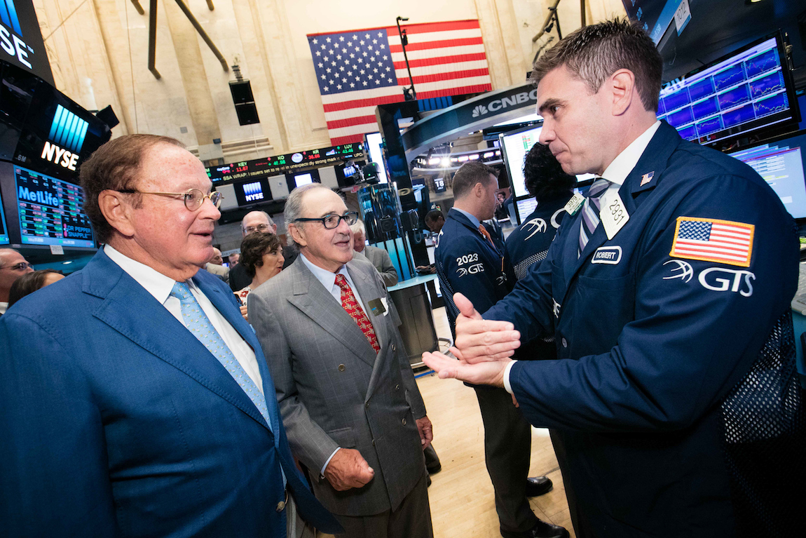 Robert I. and Bruce E. Toll at the New York Stock Exchange