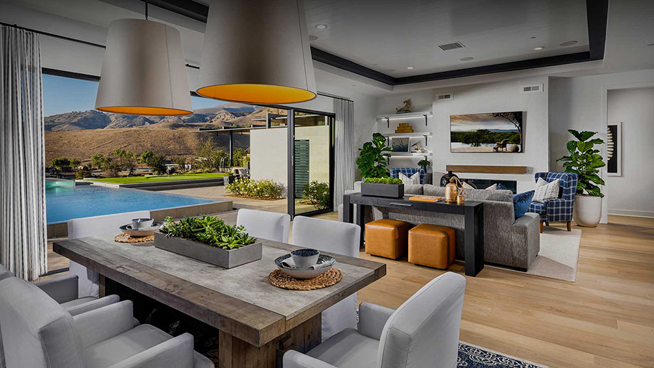 Toll Brothers model home at Hillcrest at Porter Ranch, Ridge Collection, California