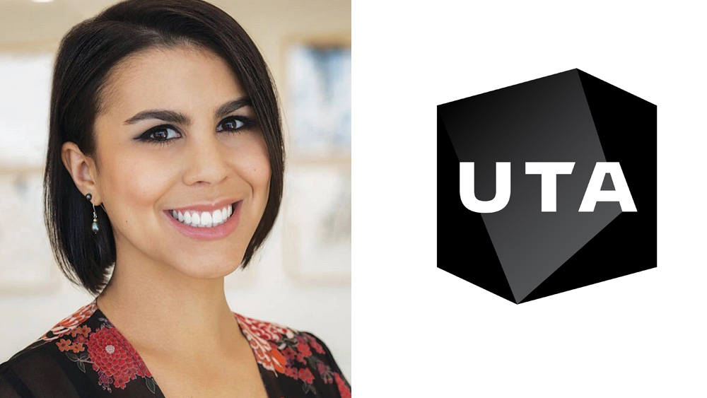 Toni Domenech alongside the UTA logo in the image accompanying her 2022 appointment