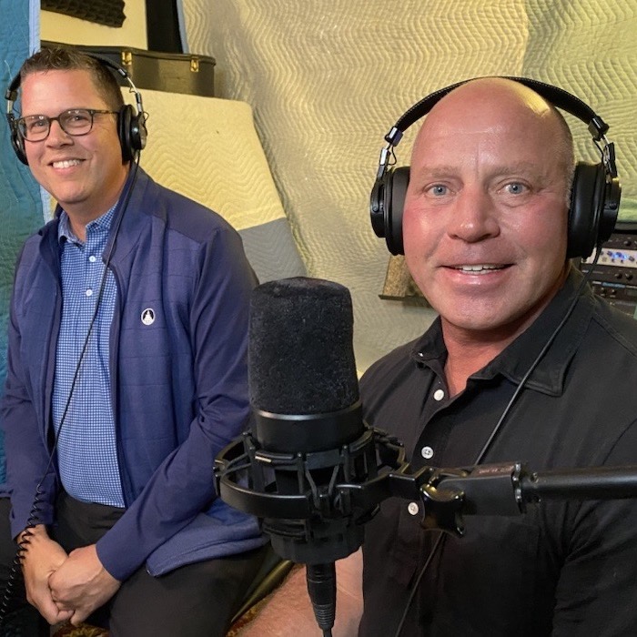 Dave Dickey and Tony Miller together in the By All Means recording studio