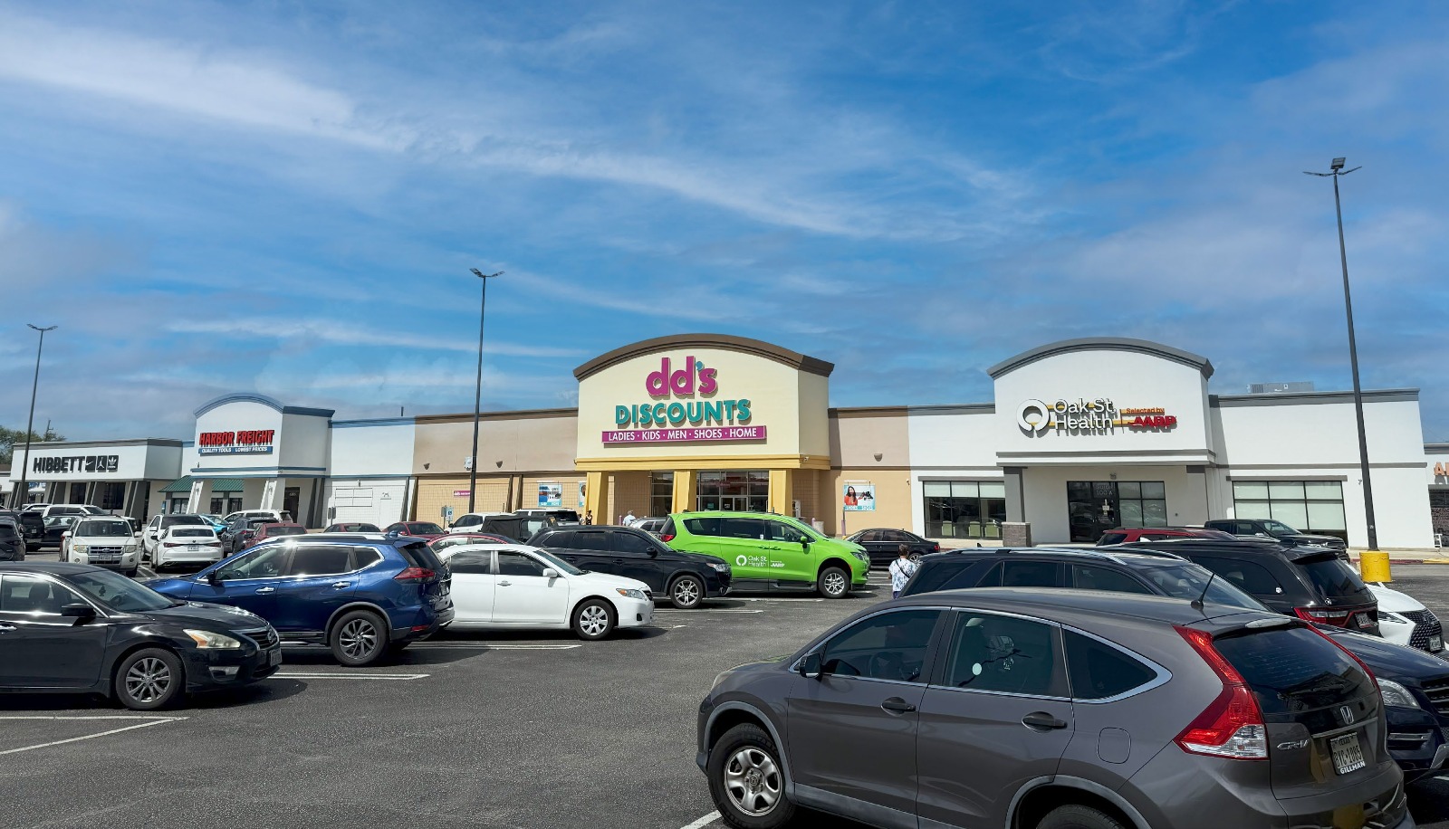 Aerial view of Mission Bend Shopping Center from REZO’s portfolio