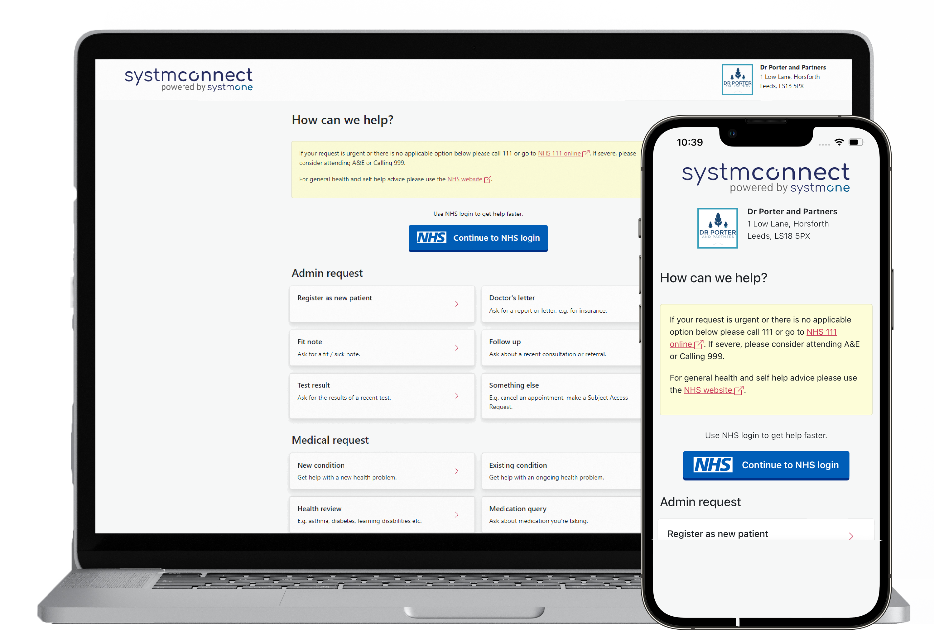 TPP’s SystmConnect product shown on desktop and smartphone screens