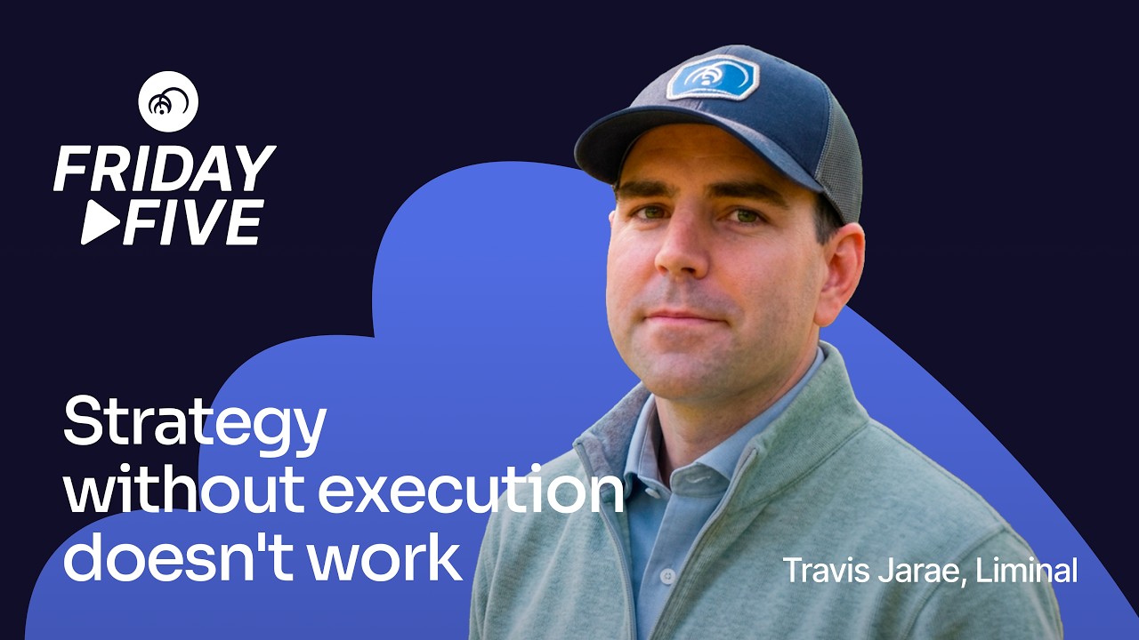 Liminal’s Friday Five interview artwork featuring Travis Jarae wearing a baseball cap