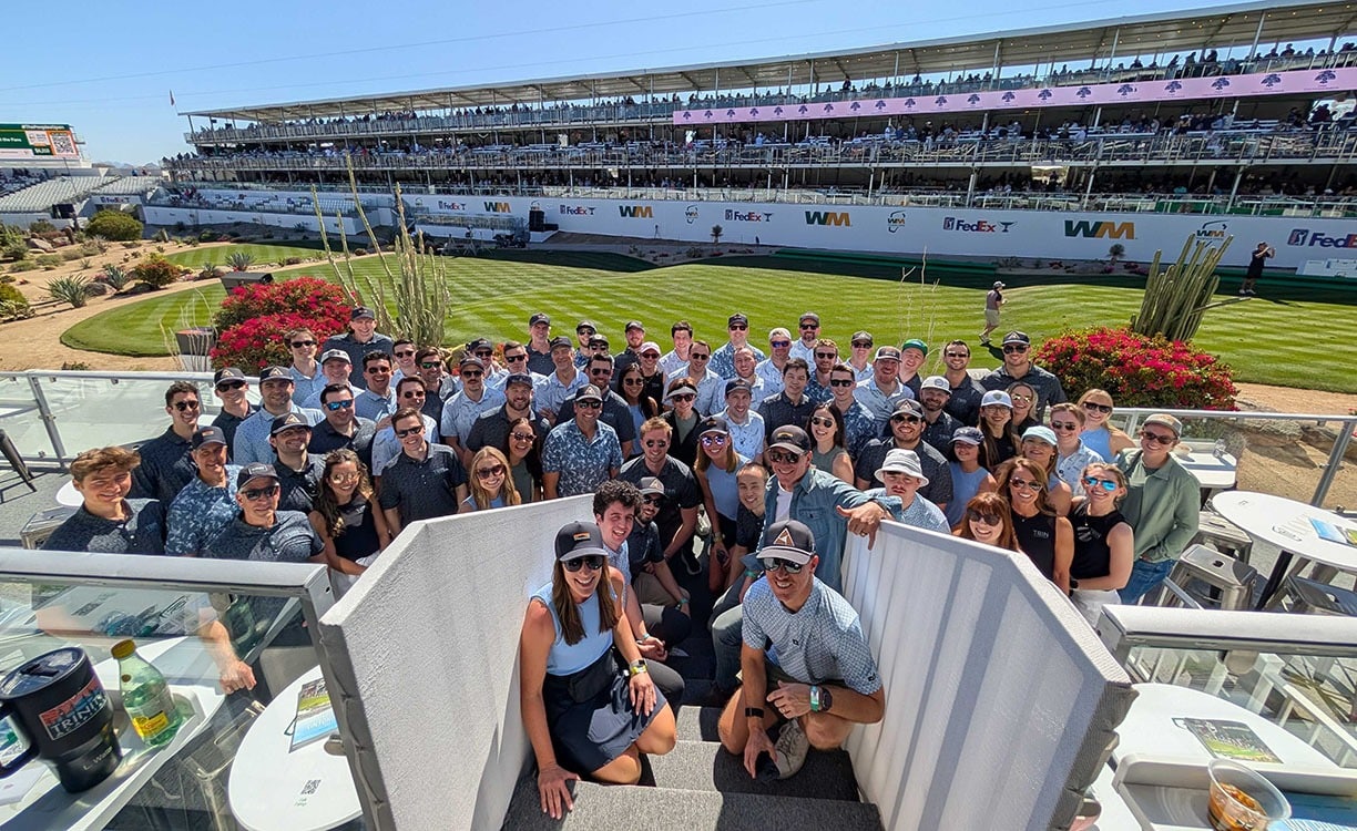 Trinity Capital colleagues at their 2026 Phoenix Open team day