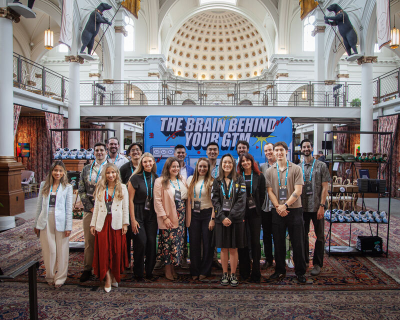 The UserGems team gathered at the Humans of GTM event in San Francisco