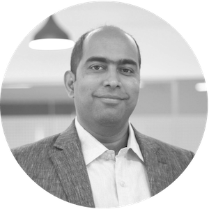 Sumit Dey, triSys founder and CEO, in a company-published portrait