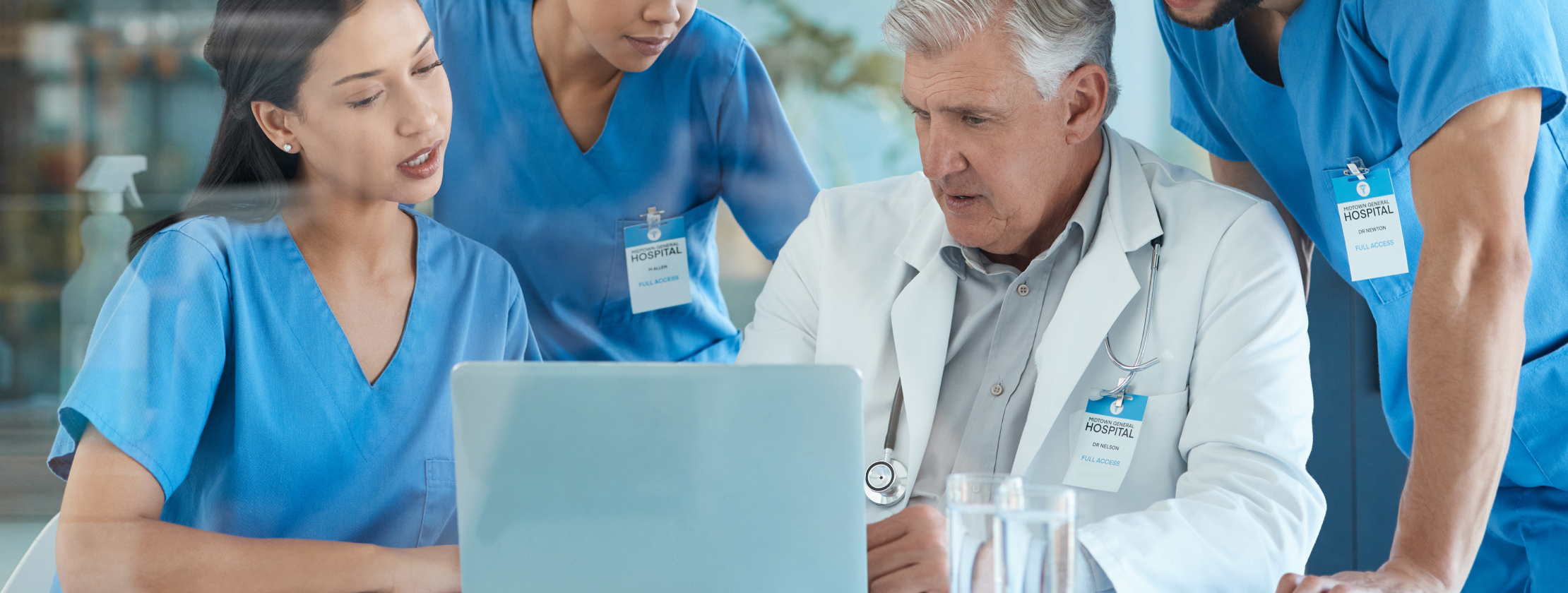 Illustrative healthcare team image accompanying TRooTech’s Defy Medical case study