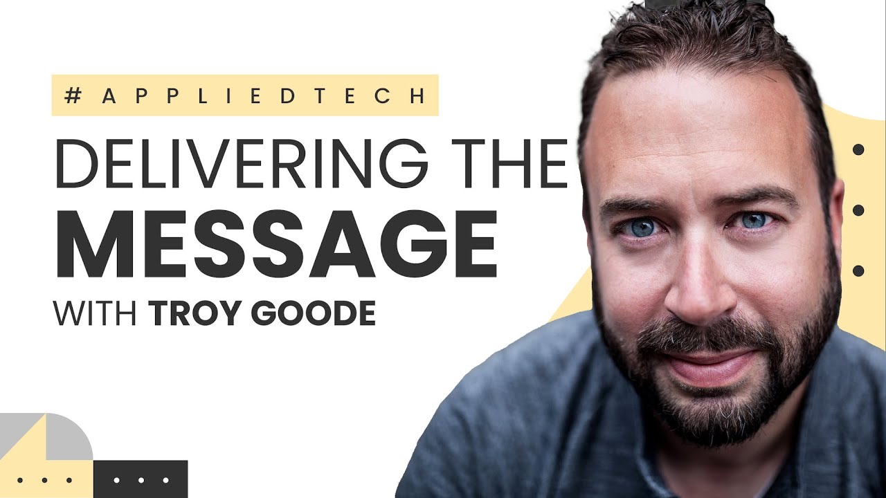 Interview title card reading Delivering the Message with Troy Goode