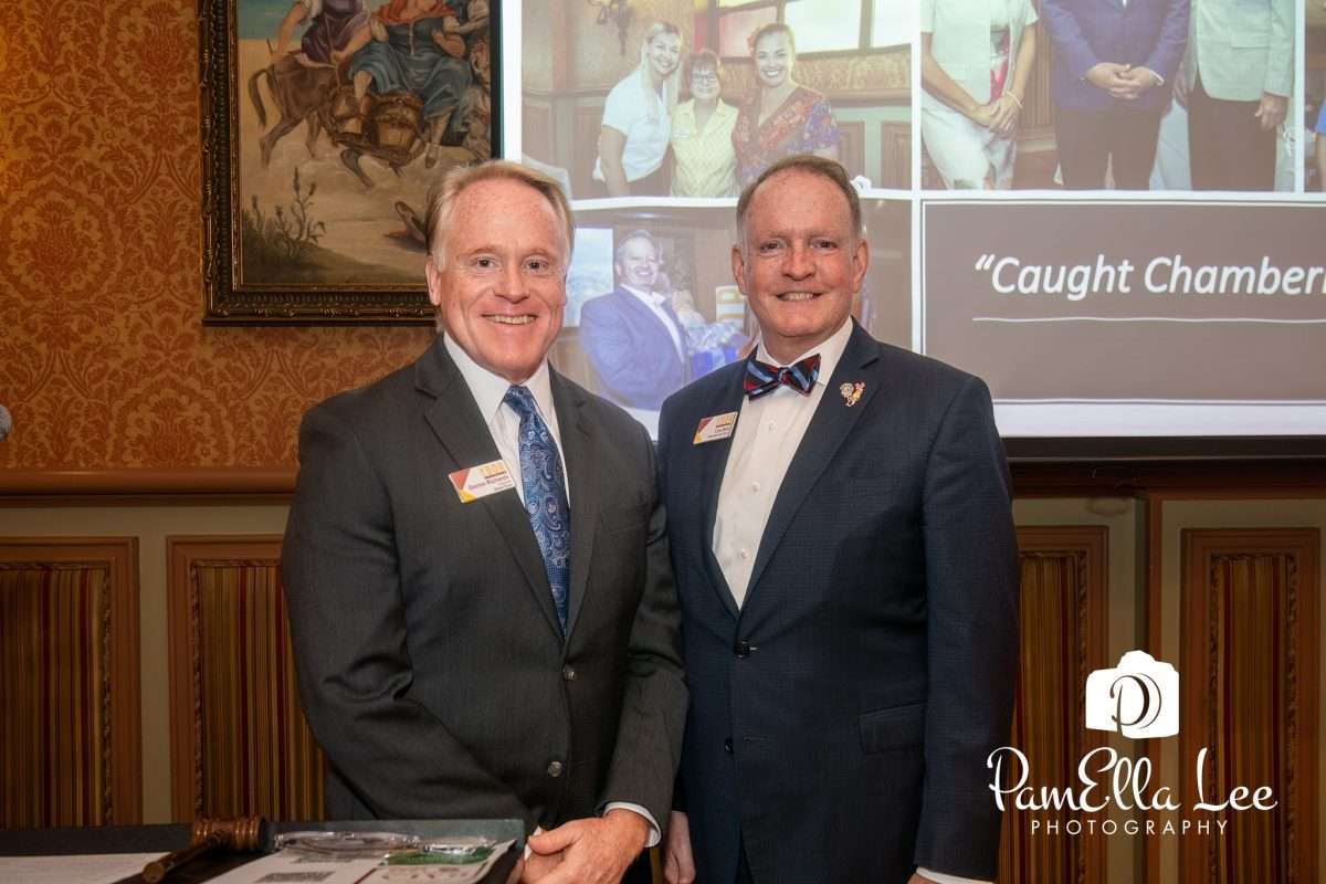 Darren Richards with Lee Bell at a Ybor City Chamber event