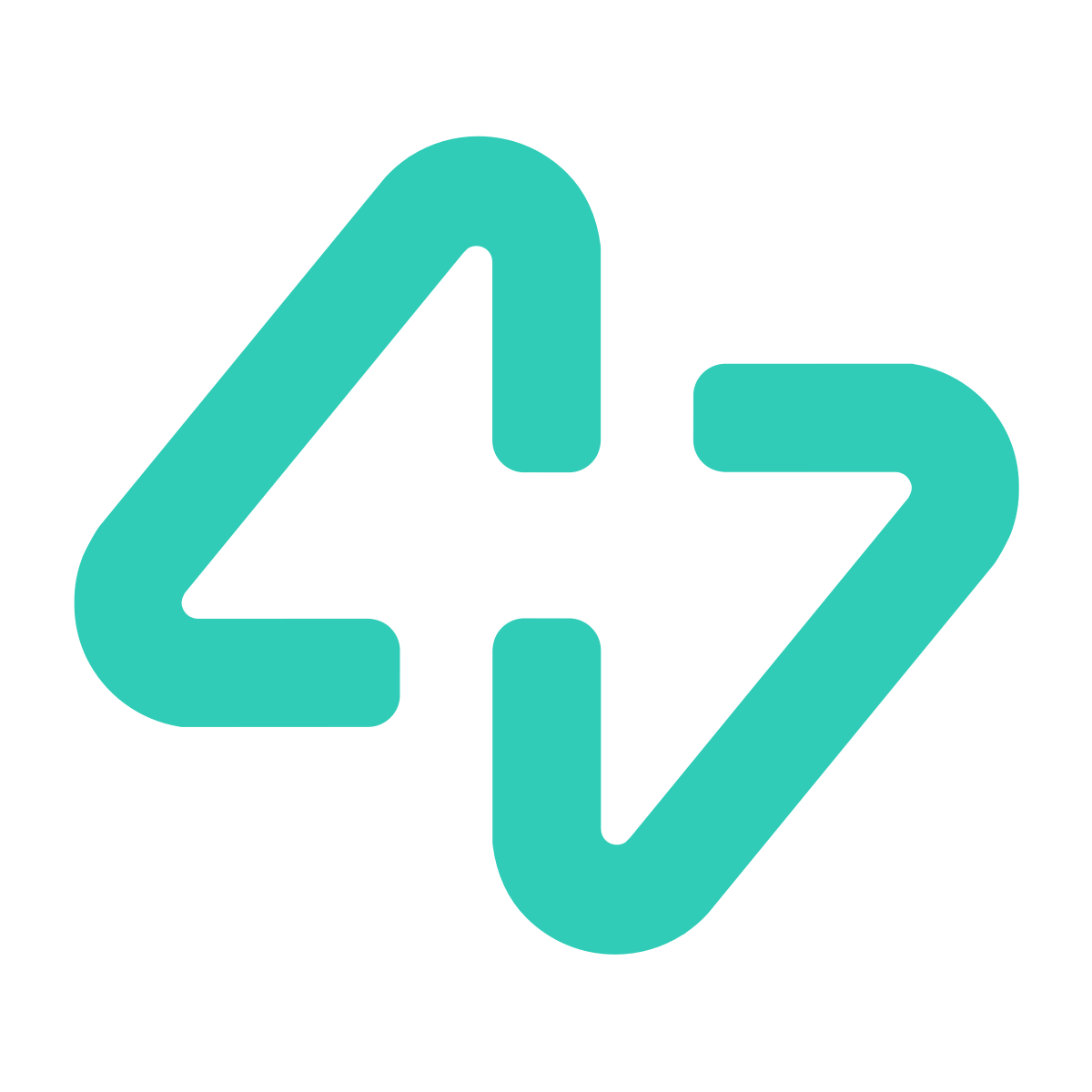 Tundra logo - a teal interlocking arrow mark