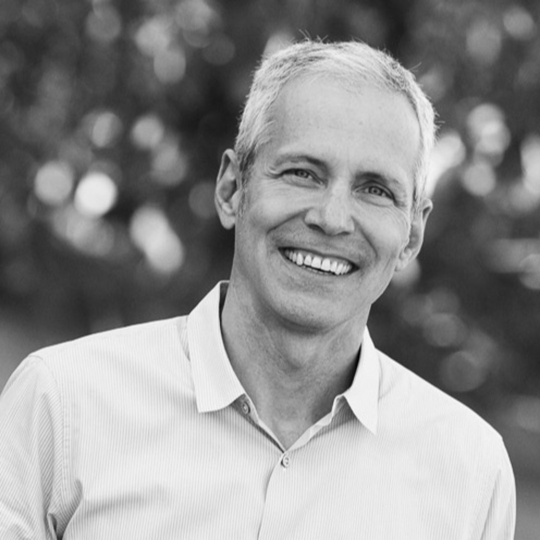 Black-and-white portrait of Turn co-founder Jim Barnett