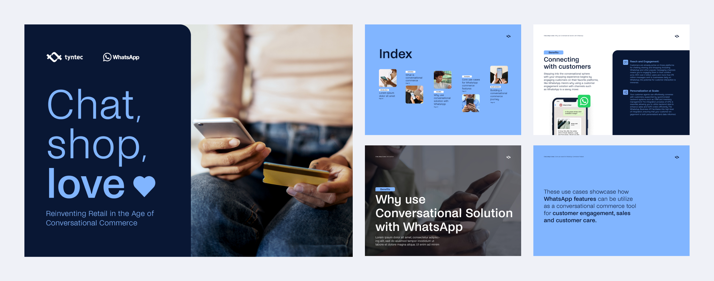 Preview pages from tyntec’s retail guide to WhatsApp conversational commerce