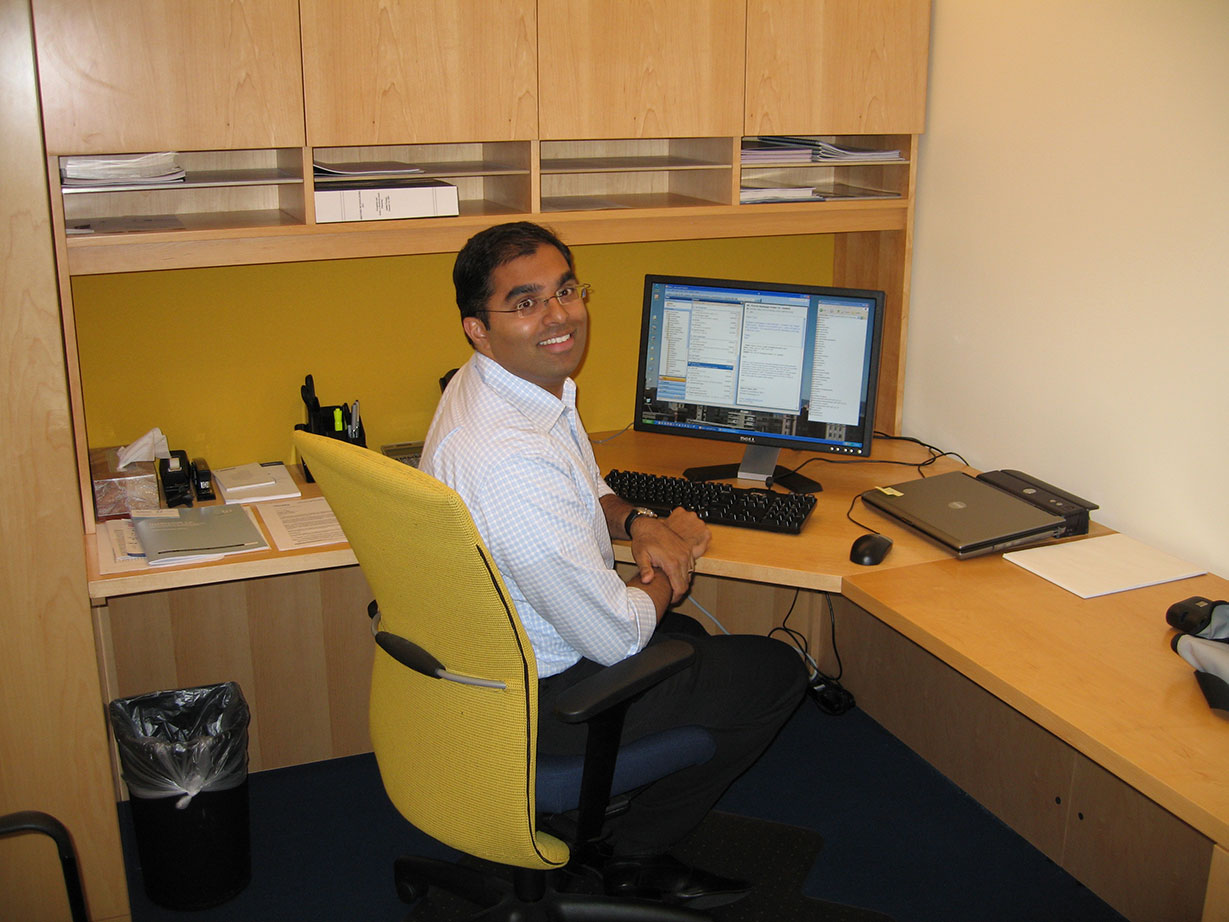 Uday Kumar in iRhythm’s first office space in 2007