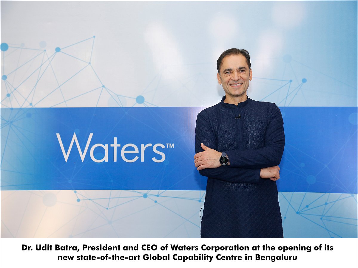 Udit Batra at the opening of Waters’ Global Capability Centre in Bengaluru