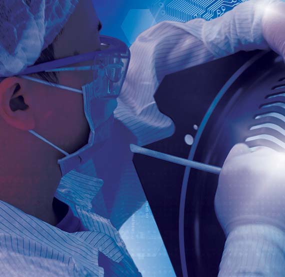 UCT photograph illustrating semiconductor chamber parts cleaning services