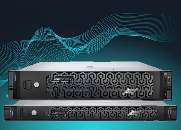 Unitrends physical backup appliances shown in a product image