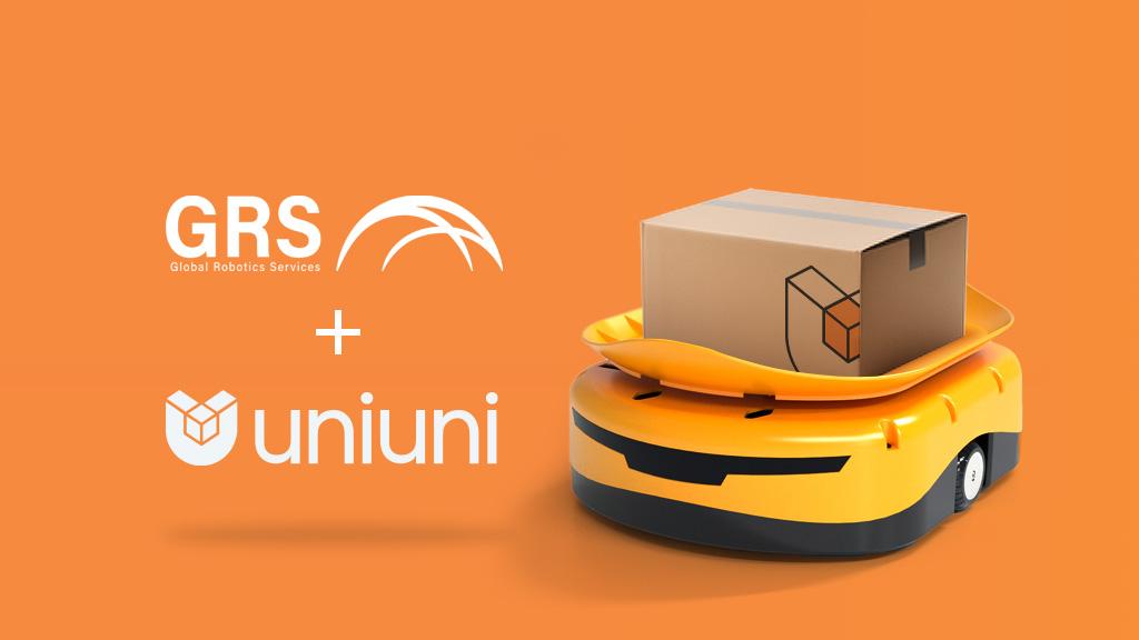 UniUni and Global Robotics Services partnership image published with the robotic sorting announcement