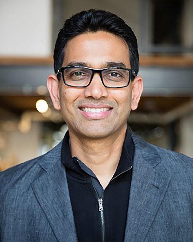 Portrait of Uma Valeti, co-founder and CEO of UPSIDE Foods