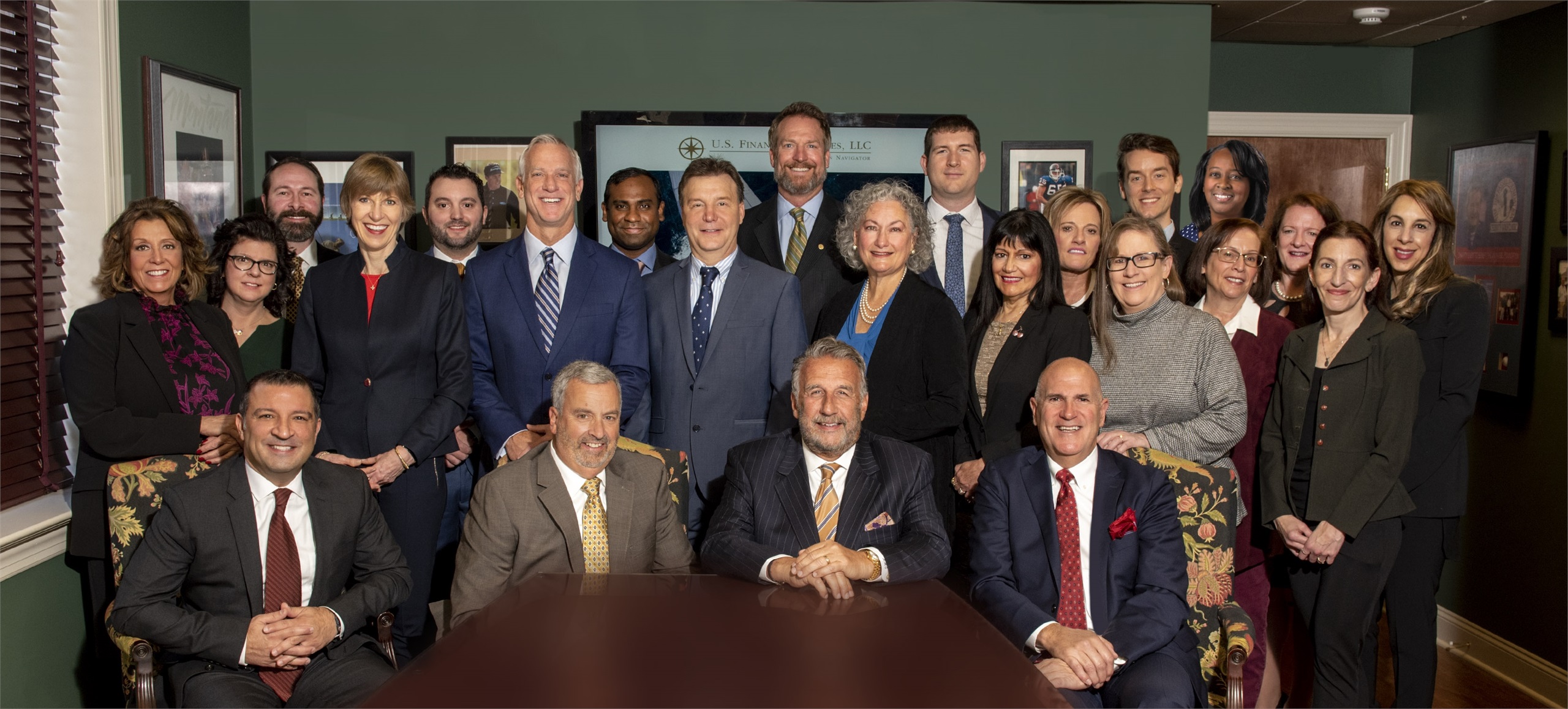 US Financial Services team gathered in its Fairfield office