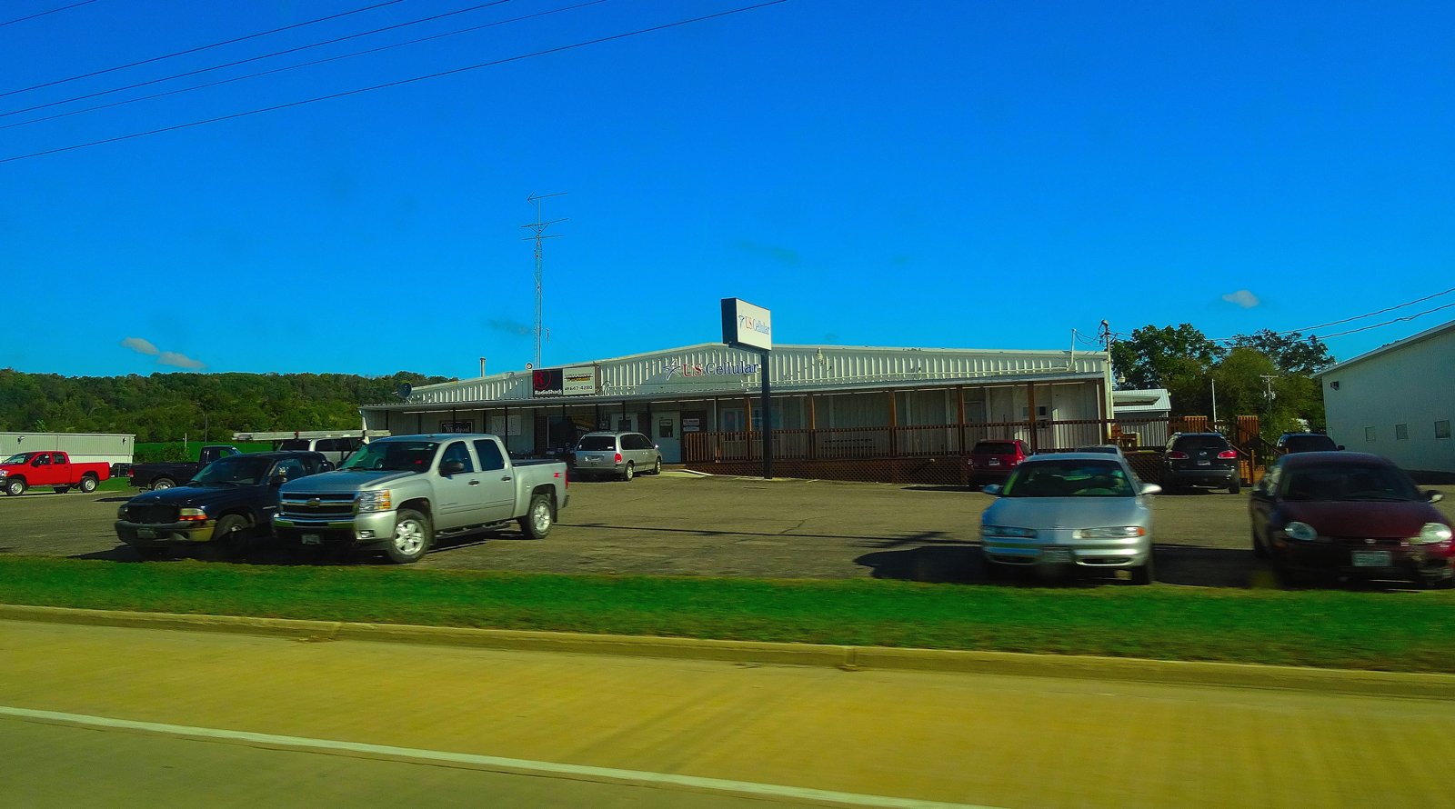 A UScellular retail store in a small American town