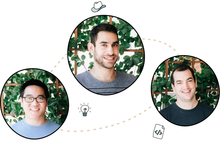 Official collage showing User Interviews’ three co-founders
