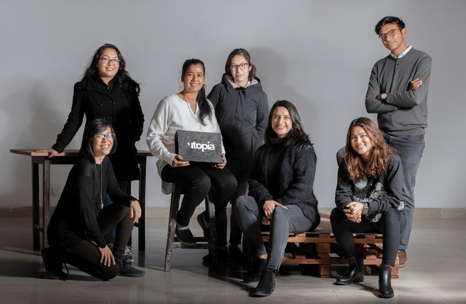 Utopia Kathmandu team in the photograph accompanying its 2022 Farsight interview