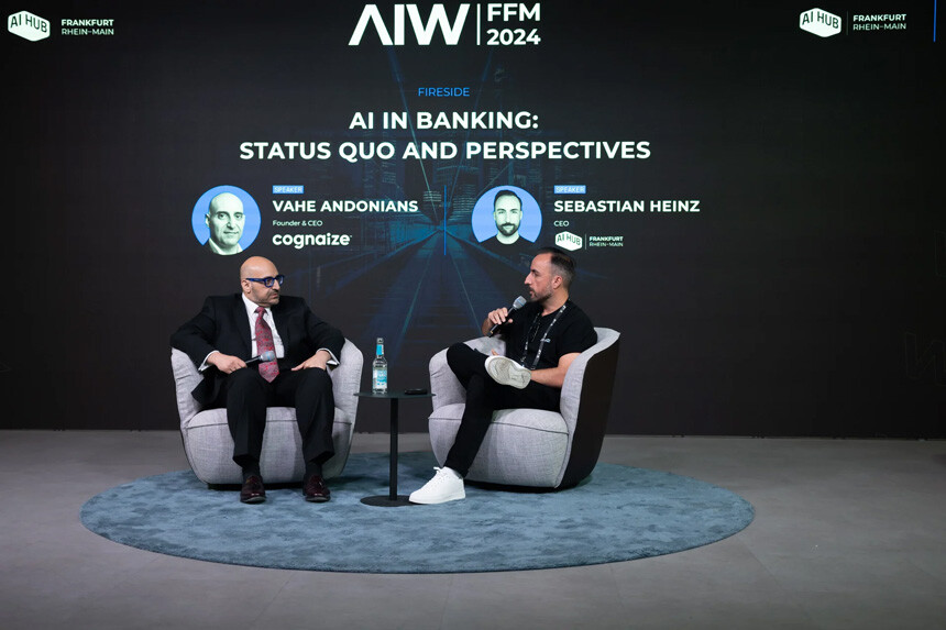 Vahe Andonians in discussion at AI Week Frankfurt 2024