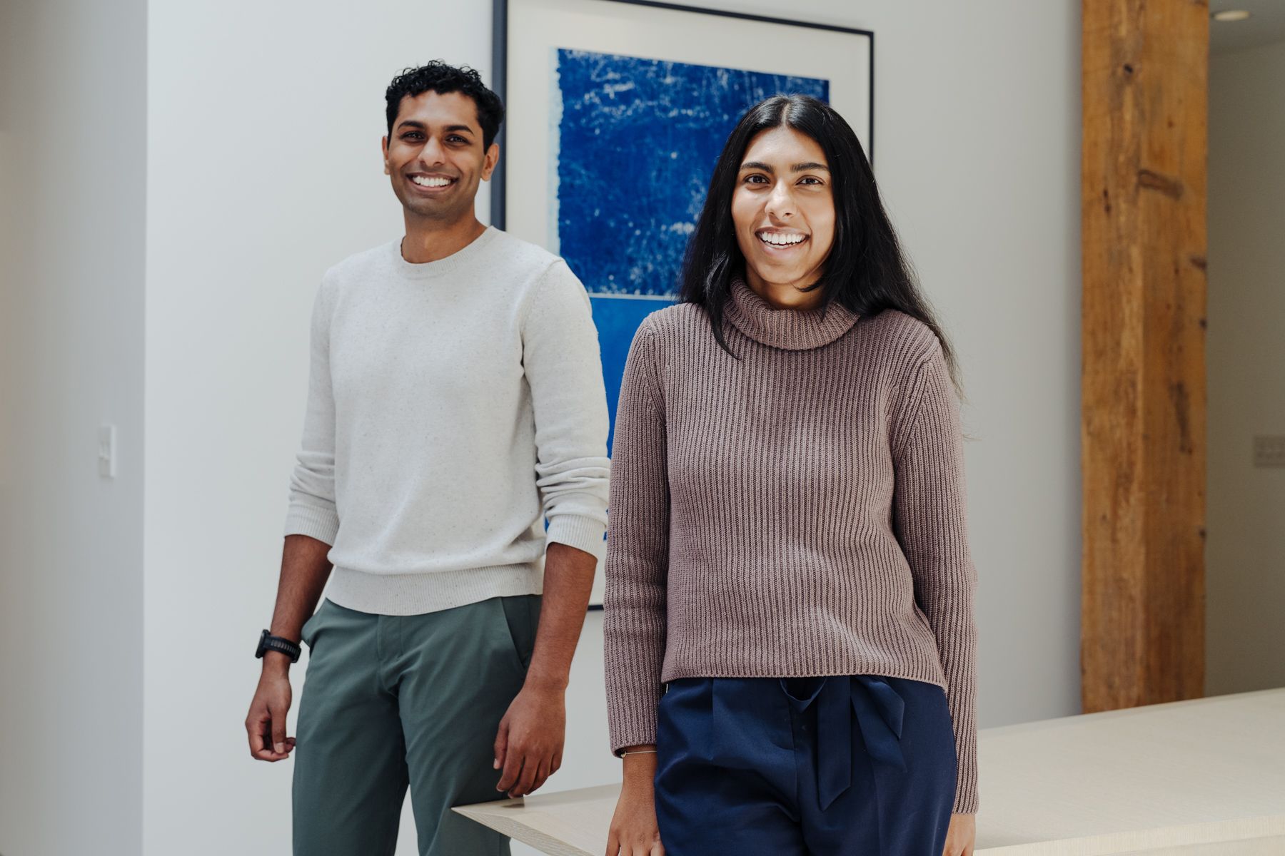 Valdera co-founders Dheev and Sruti Arulmani standing together