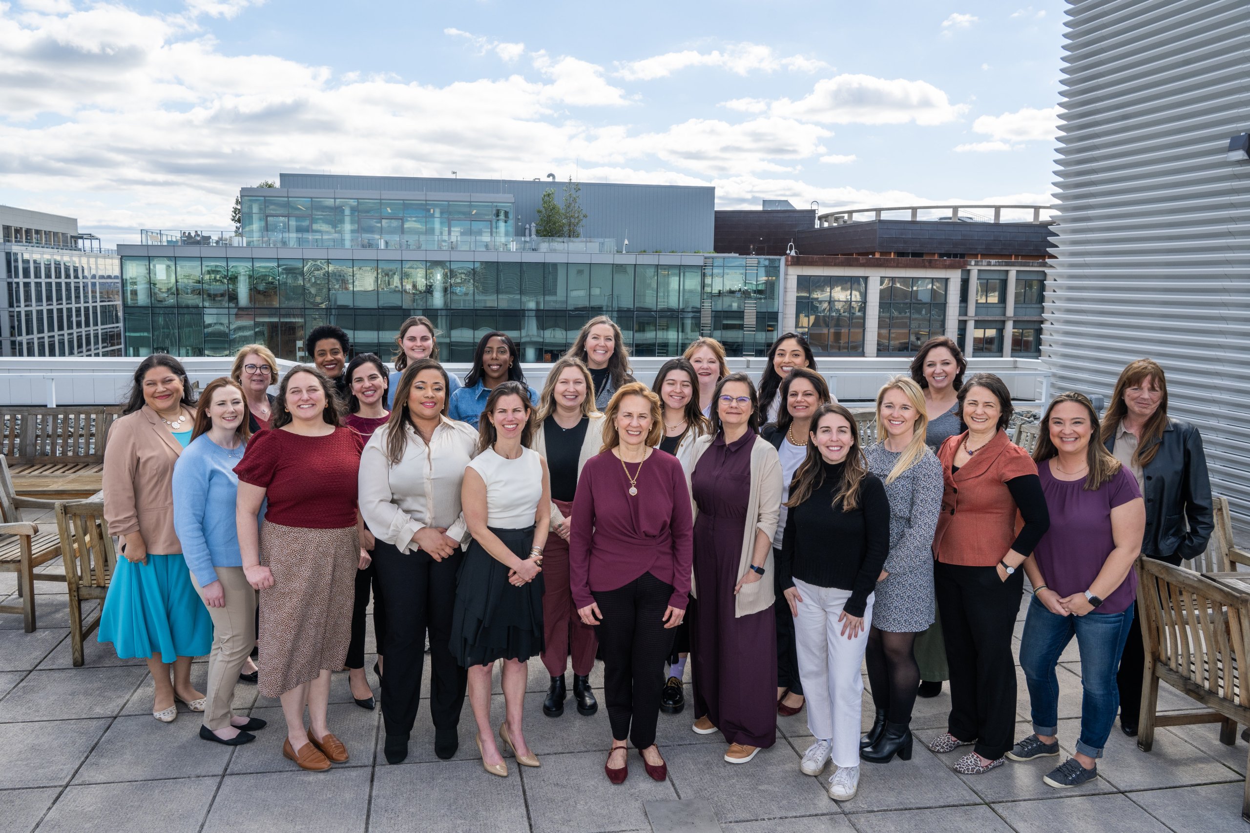 Members of the Vanguard Communications team gathered together