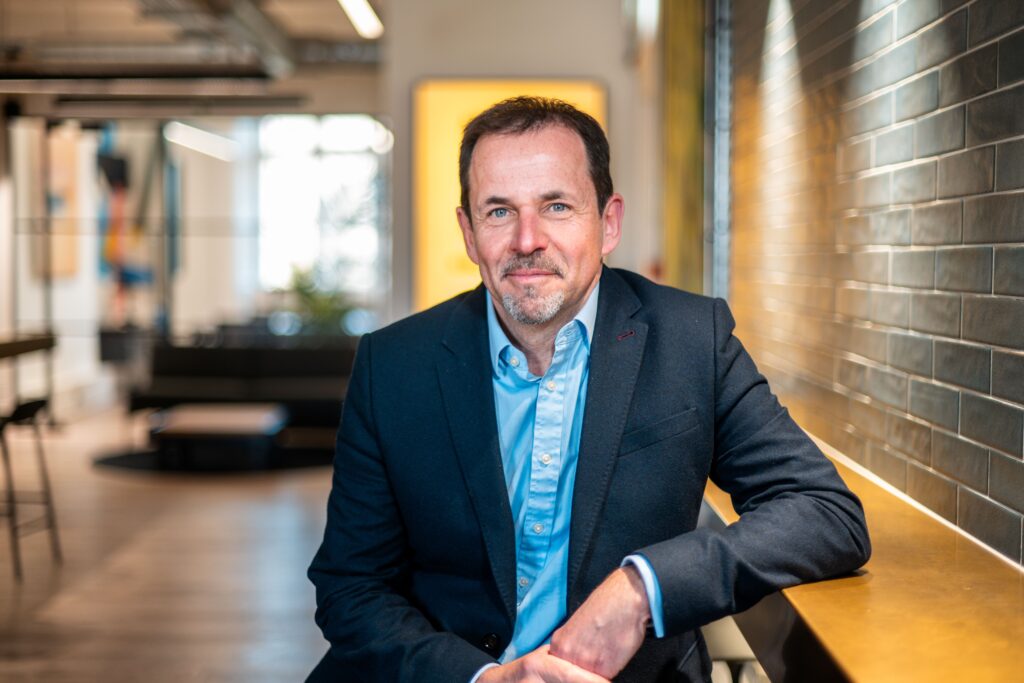 Vantify executive Phil Jones seated in an office