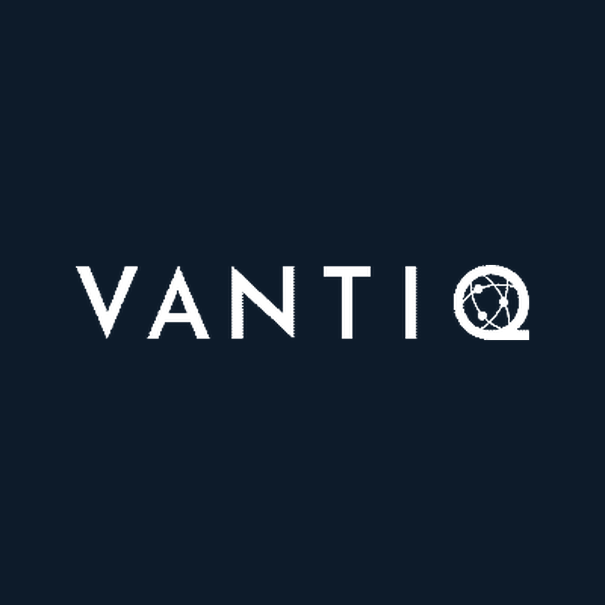 VANTIQ logo on navy