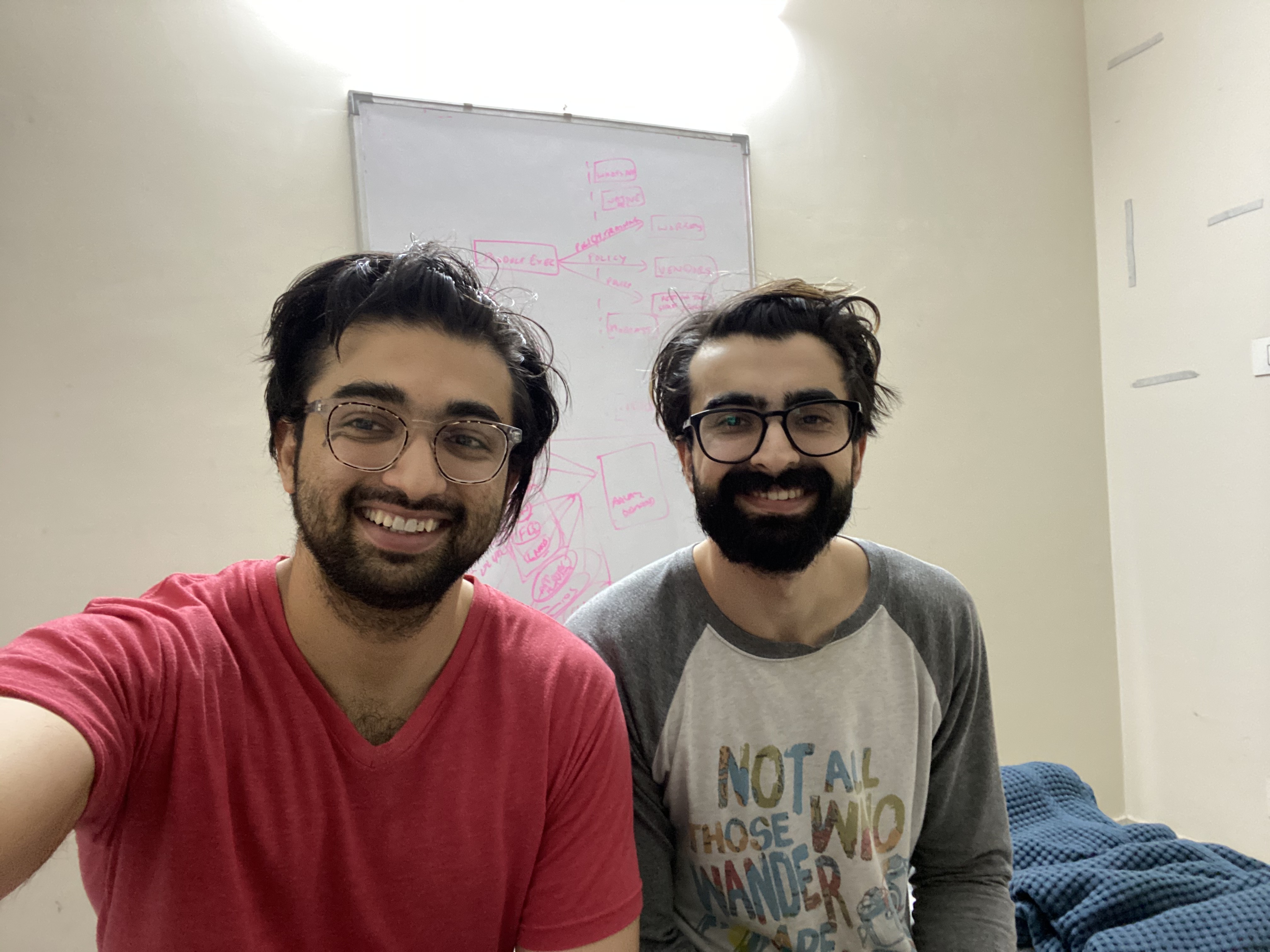 Varun Sharma, co-founder and CEO of Enterpret, with his co-founder and brother Arnav