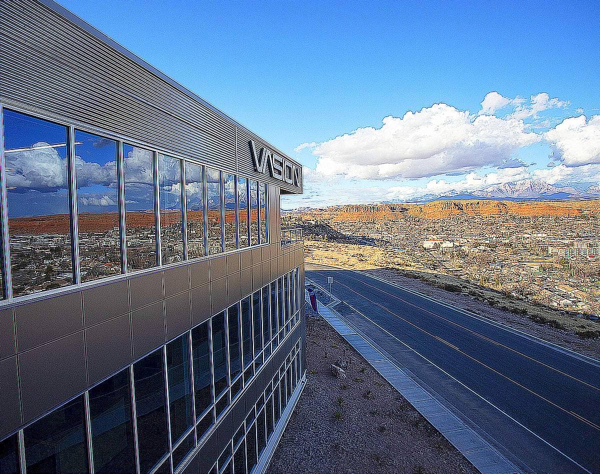 Vasion headquarters overlooking the red-rock landscape of St. George, Utah