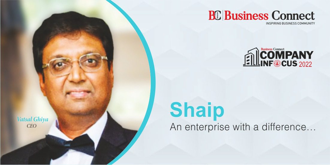 A 2022 Business Connect press feature showing Vatsal Ghiya in formal dress alongside Shaip’s name