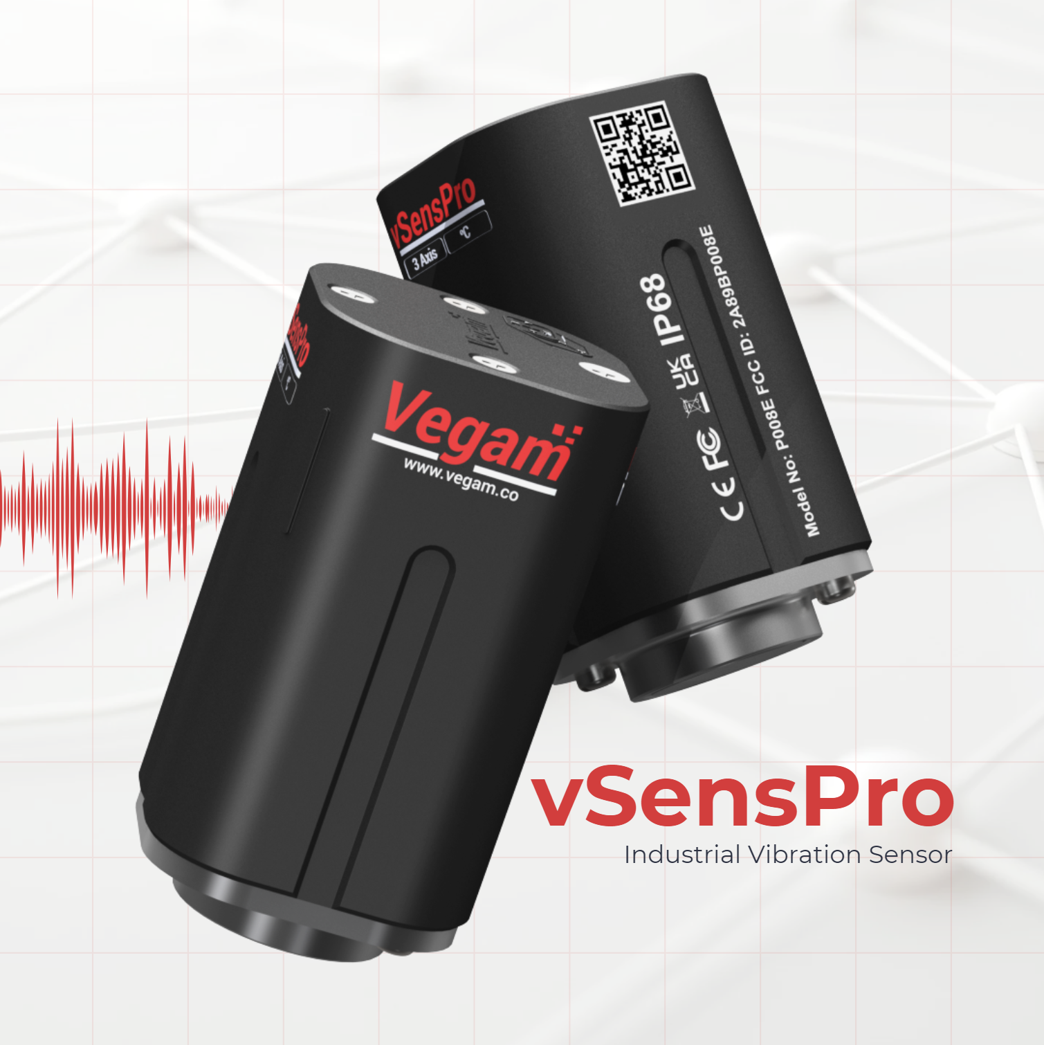 Vegam vSensPro industrial vibration sensor