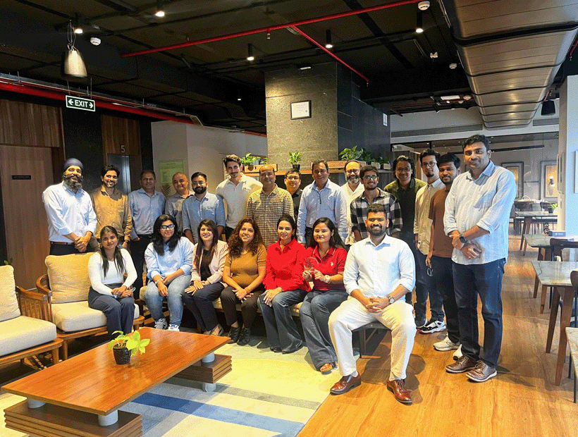 Veltris colleagues gathered for a company meetup