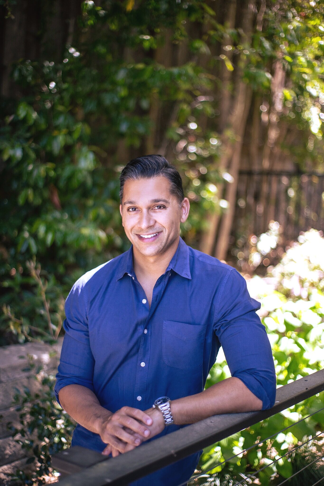 Samir Kaji, creator and host of Venture Unlocked, photographed outdoors