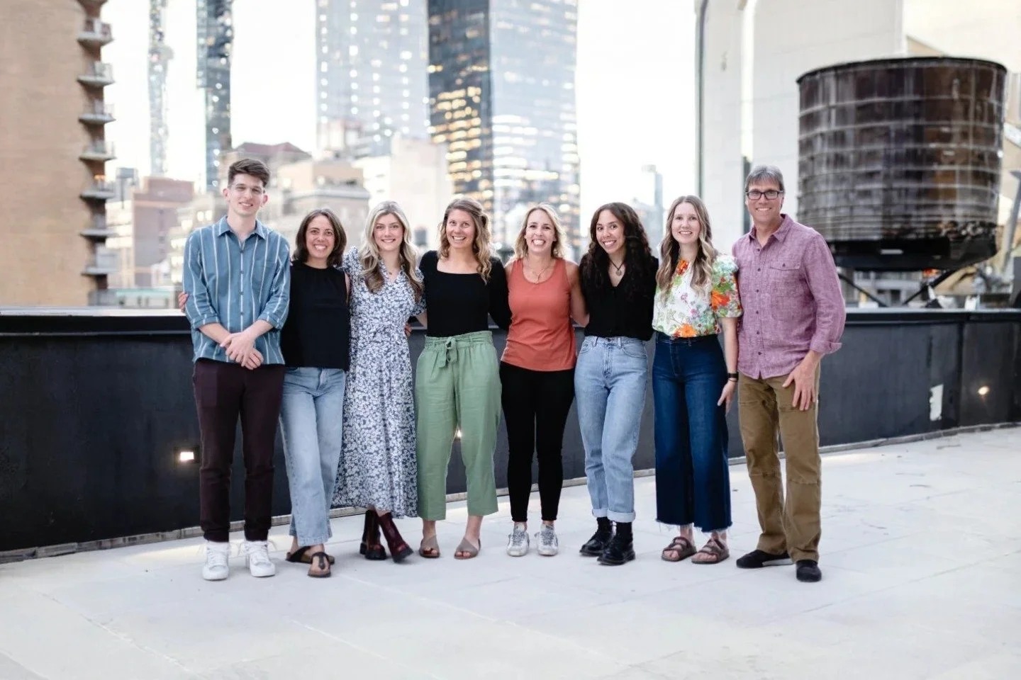 Members of the Verde Brand Communications team at a New York City media event
