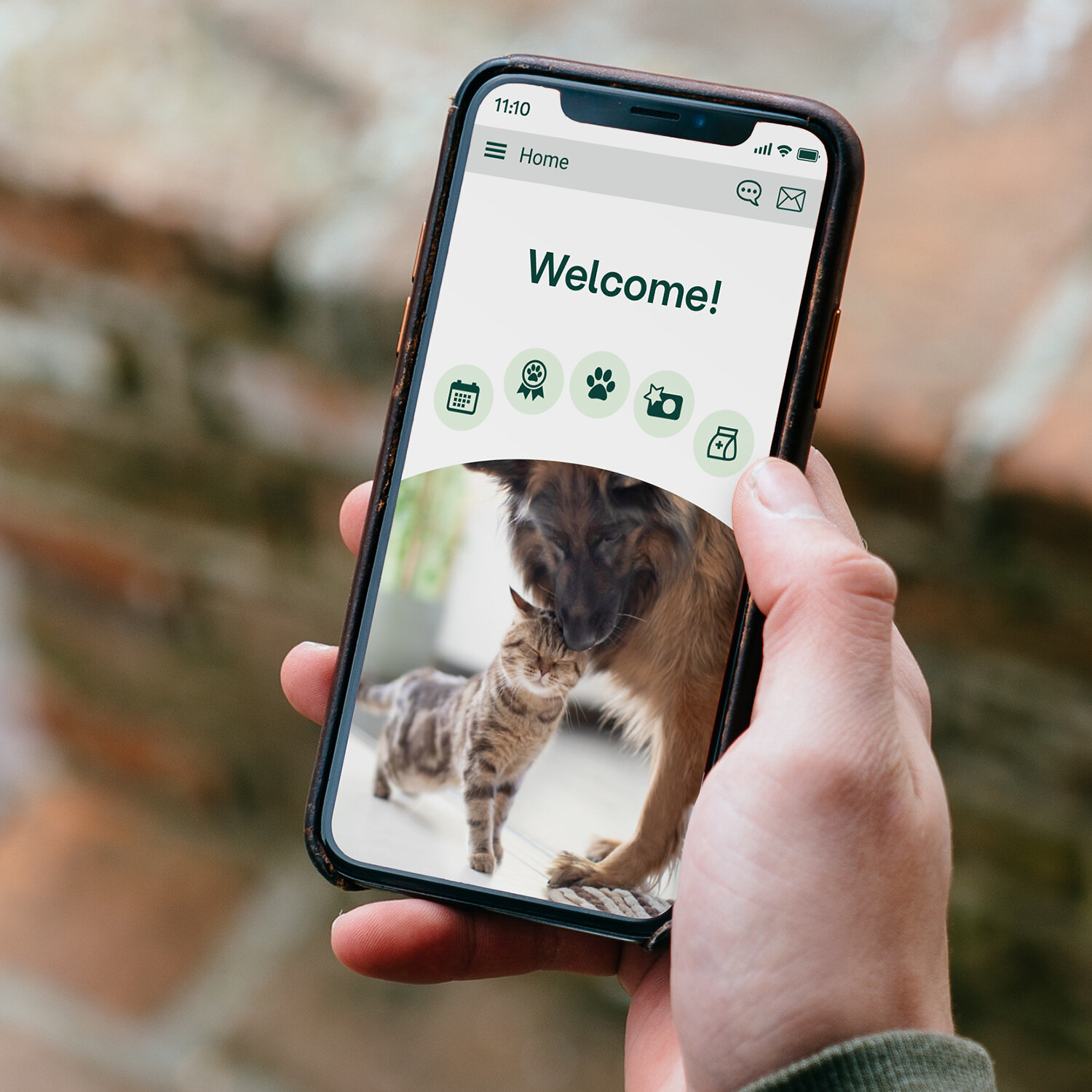 Vet2Pet promotional image showing its veterinary client engagement app