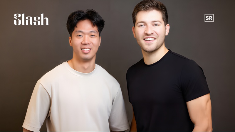 Slash co-founders Kevin Bai, left, and Victor Cardenas, right