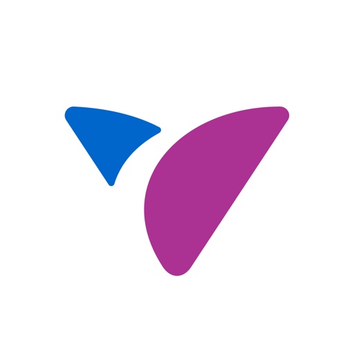 Vida Health logo - a two-tone V mark in blue and magenta