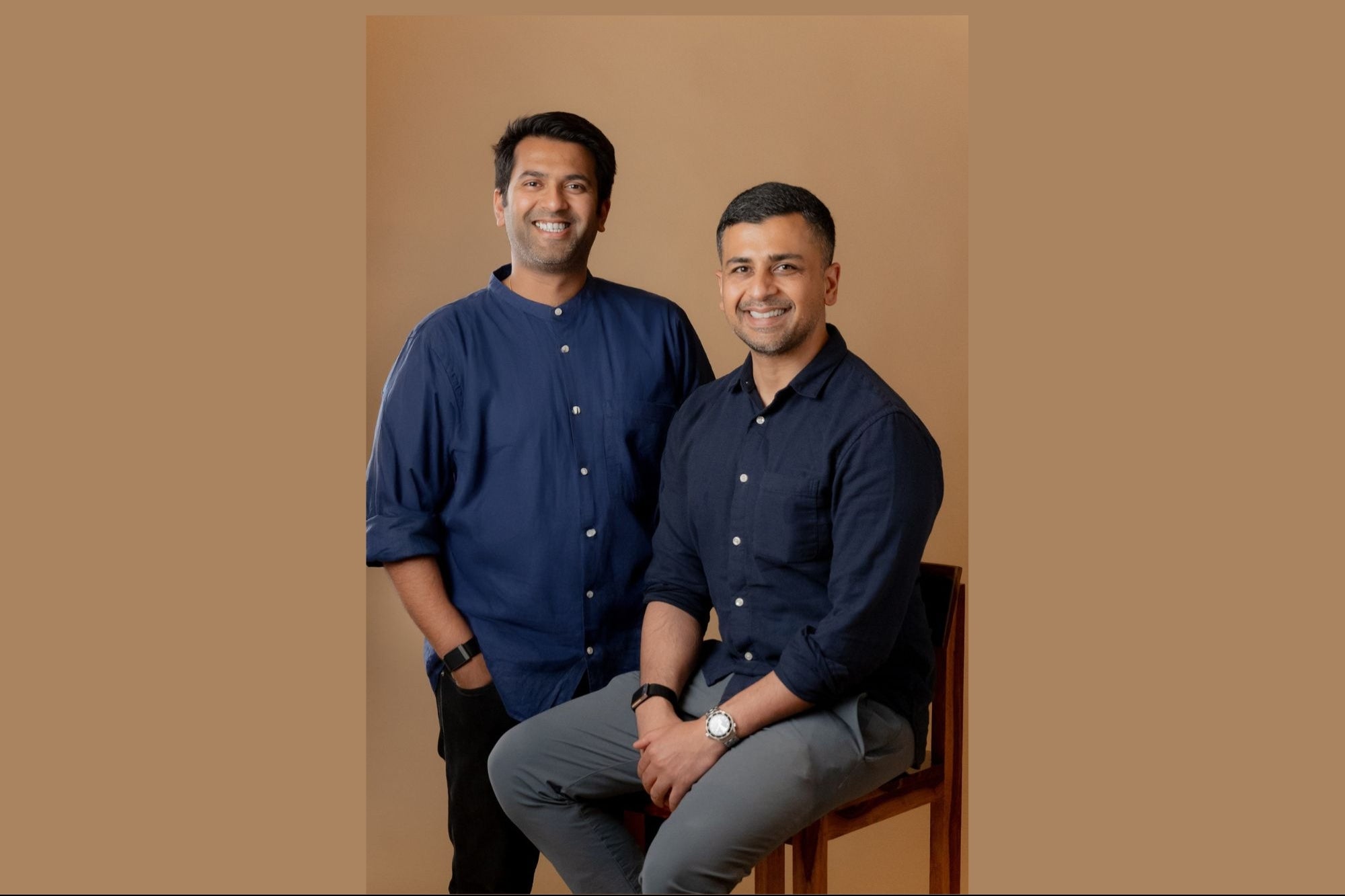 Piston co-founders Vikram Sekhon and Shivam Shah, photographed together in dark blue shirts