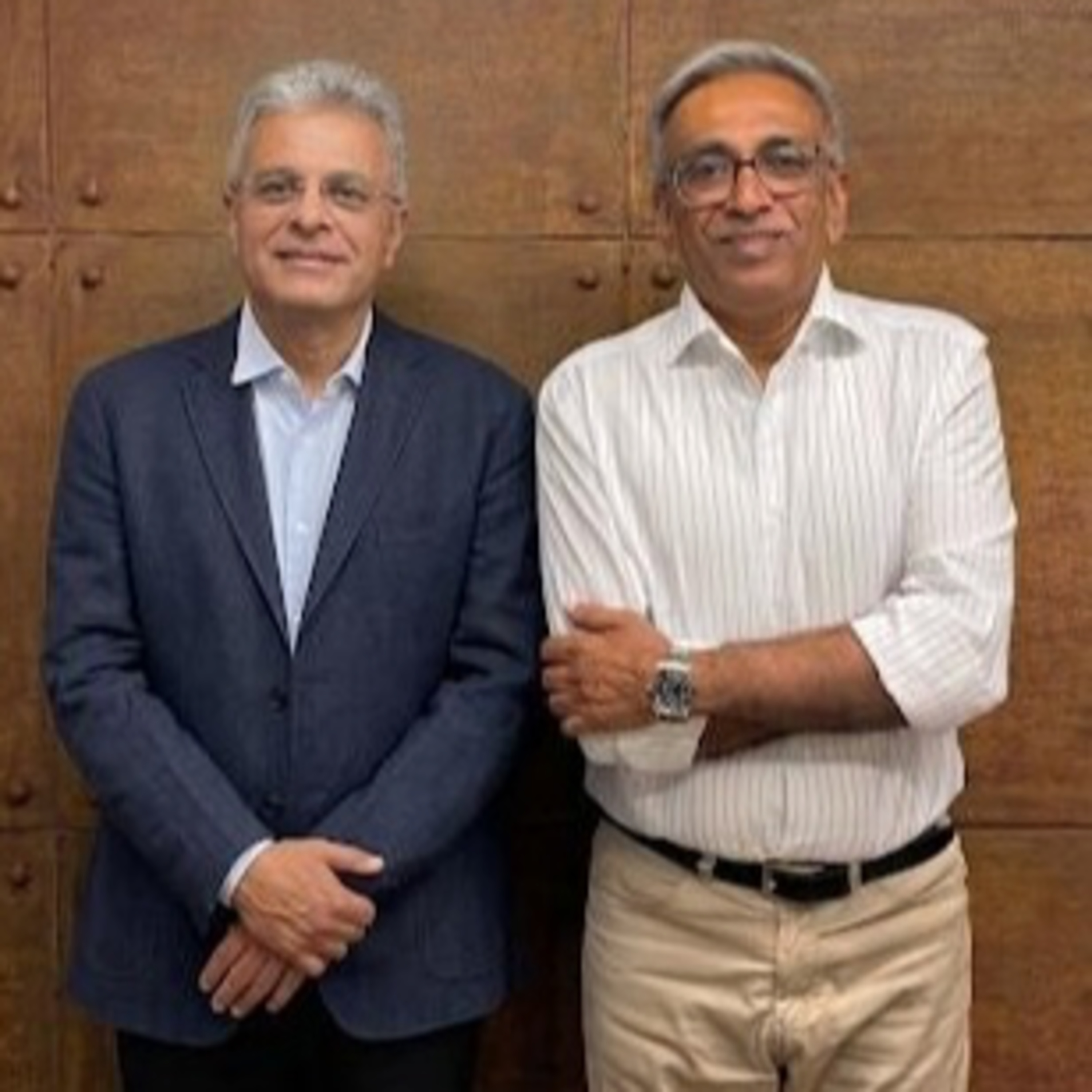 Vikrant Raina, left, standing beside the host in IXC Sector episode artwork