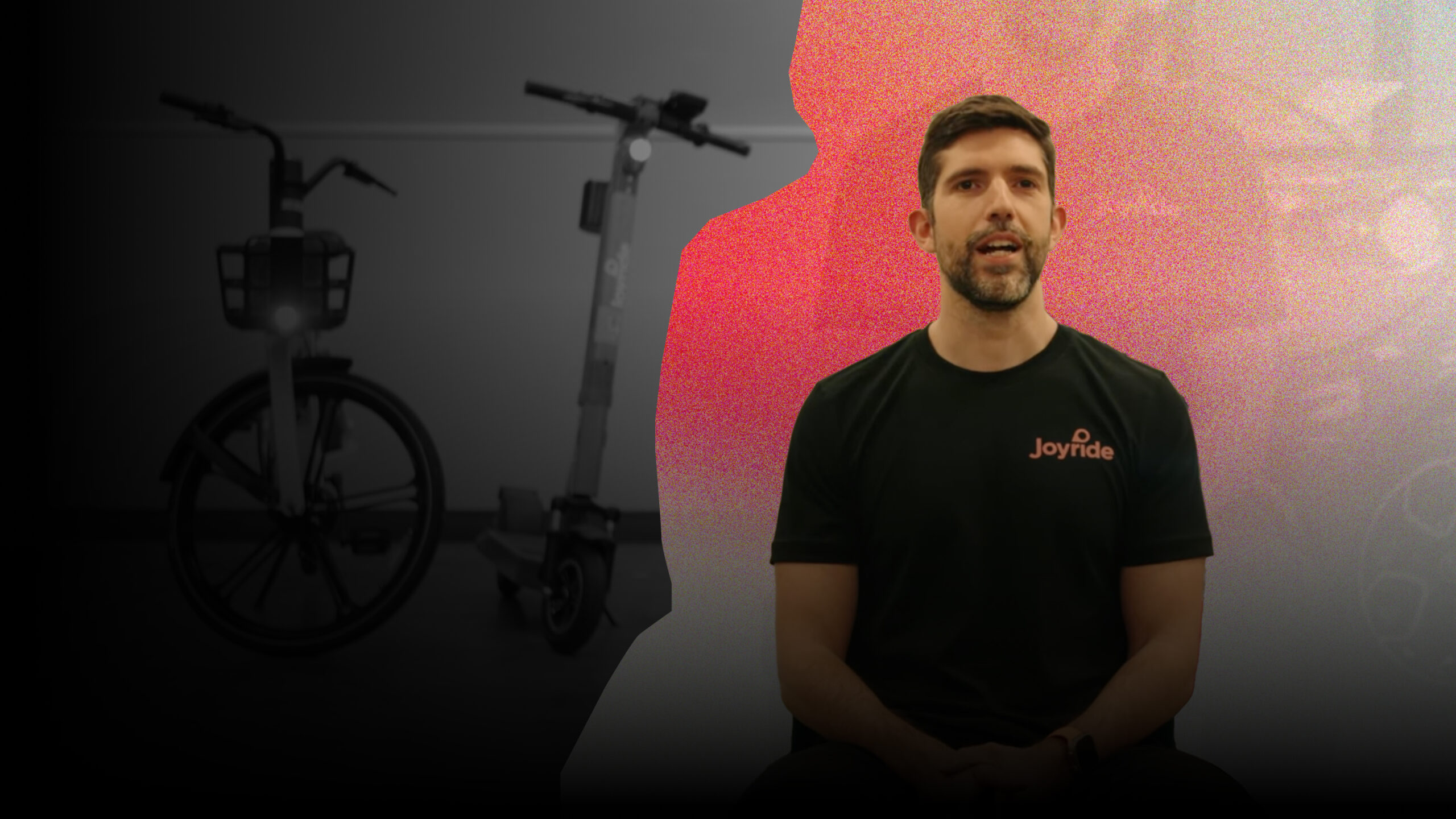 Vince Cifani seated beside bicycles in artwork for his Katalog founder interview